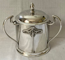 Art Nouveau Silver Plated Biscuit Box. Henry Wilkinson Ltd, Sheffield, 1909.