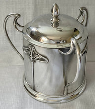 Art Nouveau Silver Plated Biscuit Box. Henry Wilkinson Ltd, Sheffield, 1909.