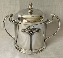 Art Nouveau Silver Plated Biscuit Box. Henry Wilkinson Ltd, Sheffield, 1909.