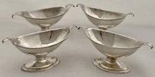 Georgian, George III, Four Scottish Silver Salts. Edinburgh, circa 1810 James McKay. 6.4 troy ounces.