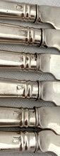 Georgian, George III, Twelve Irish Silver Crested Tea Knives. Dublin 1810 Richard Sawyer.