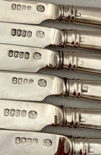 Georgian, George III, Twelve Irish Silver Crested Tea Knives. Dublin 1810 Richard Sawyer.