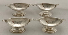 Georgian, George III, Four Scottish Silver Salts. Edinburgh, circa 1810 James McKay. 6.4 troy ounces.
