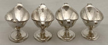 Georgian, George III, Four Scottish Silver Salts. Edinburgh, circa 1810 James McKay. 6.4 troy ounces.