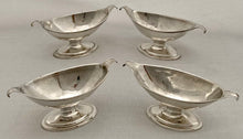 Georgian, George III, Four Scottish Silver Salts. Edinburgh, circa 1810 James McKay. 6.4 troy ounces.