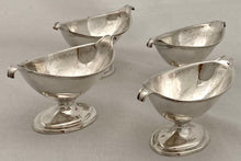 Georgian, George III, Four Scottish Silver Salts. Edinburgh, circa 1810 James McKay. 6.4 troy ounces.