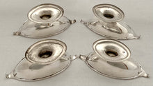 Georgian, George III, Four Scottish Silver Salts. Edinburgh, circa 1810 James McKay. 6.4 troy ounces.