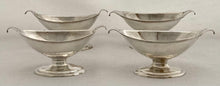 Georgian, George III, Four Scottish Silver Salts. Edinburgh, circa 1810 James McKay. 6.4 troy ounces.
