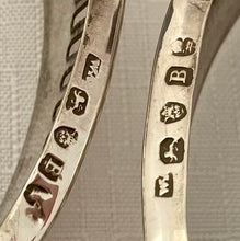 Four George III Silver Salts With Blue Glass Liners. London 1797 William Abdy II. 5 troy ounces.