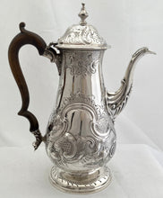 Georgian, George III, Silver Coffee Pot. London 1802 William Hall.  23.4 troy ounces.