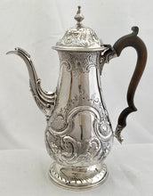 Georgian, George III, Silver Coffee Pot. London 1802 William Hall.  23.4 troy ounces.