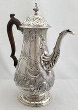 Georgian, George III, Silver Coffee Pot. London 1802 William Hall.  23.4 troy ounces.