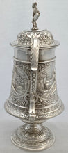 Victorian Neoclassical Silver Plated Mask Head Tankard Jug. John Grinsell & Sons.