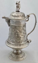 Victorian Neoclassical Silver Plated Mask Head Tankard Jug. John Grinsell & Sons.
