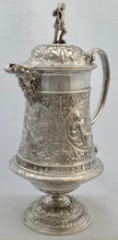 Victorian Neoclassical Silver Plated Mask Head Tankard Jug. John Grinsell & Sons.