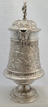 Victorian Neoclassical Silver Plated Mask Head Tankard Jug. John Grinsell & Sons.