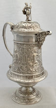 Victorian Neoclassical Silver Plated Mask Head Tankard Jug. John Grinsell & Sons.