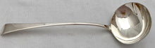 Georgian, George III, Silver Soup Ladle. London 1809 Robert Rutland. 6 troy ounces.