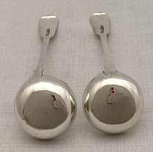 Georgian, George IV, Pair of Scottish Silver Cream Ladles. Edingburgh 1828, Adam Elder. 1.8 troy ounces.