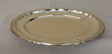 Danish 830/1000 silver meat dish / platter with reeded serpentine edge. 10.7 troy ounces.
