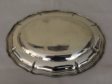 Danish 830/1000 silver meat dish / platter with reeded serpentine edge. 10.7 troy ounces.