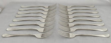 Georgian, George III, Sixteen Silver Table Forks. Newcastle 1798 John Langlands II. 32 troy ounces.