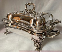 An Exceptional William IV Old Sheffield Plate Crested Entree Dish & Cover on Warming Stand. Roberts, Smith & Co. Sheffield circa 1835.