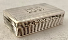 William IV Silver Snuff Box. Birmingham 1832 Thomas Shaw. 1.2 troy ounces.