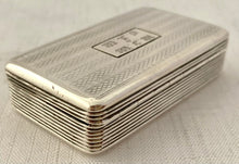 William IV Silver Snuff Box. Birmingham 1832 Thomas Shaw. 1.2 troy ounces.
