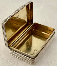 William IV Silver Snuff Box. Birmingham 1832 Thomas Shaw. 1.2 troy ounces.