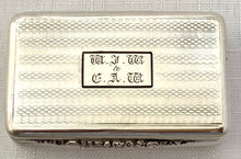 William IV Silver Snuff Box. Birmingham 1832 Thomas Shaw. 1.2 troy ounces.