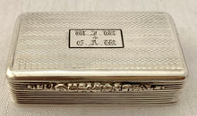 William IV Silver Snuff Box. Birmingham 1832 Thomas Shaw. 1.2 troy ounces.