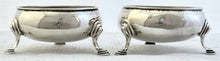 Georgian, George III, Pair of Silver Salts. London 1774. 2.1 troy ounces.