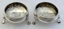 Georgian, George III, Pair of Silver Salts. London 1774. 2.1 troy ounces.