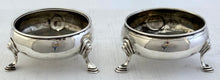 Georgian, George III, Pair of Silver Salts. London 1774. 2.1 troy ounces.