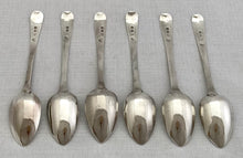 Georgian, George III, Six Silver Teaspoons. London 1813 Thomas Wallis II & Jonathan Hayne. 2.9 troy ounces.