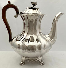 William IV Silver Coffee Pot. London 1835 Charles Fox II. 28.5 troy ounces.