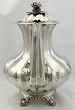 William IV Silver Coffee Pot. London 1835 Charles Fox II. 28.5 troy ounces.