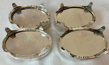 Georgian, George III, Set of Four Silver Salts. London 1793 Henry Chawner. 5.3 troy ounces.