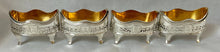 Georgian, George III, Set of Four Silver Salts. London 1793 Henry Chawner. 5.3 troy ounces.