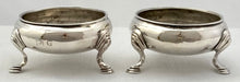 Georgian, George II, Pair of Silver Salts. London 1752 David Mowden. 2.5 troy ounces.