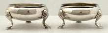 Georgian, George II, Pair of Silver Salts. London 1752 David Mowden. 2.5 troy ounces.