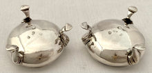 Georgian, George II, Pair of Silver Salts. London 1752 David Mowden. 2.5 troy ounces.