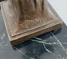 French Empire Style Gilt Metal & Portoro Marble Inkstand, After L&F Moreau.