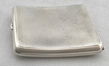 George V Silver Cigarette Case. London 1926 Sampson Mordan & Co. 4.1 troy ounces.