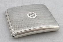George V Silver Cigarette Case. London 1926 Sampson Mordan & Co. 4.1 troy ounces.