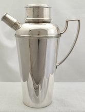 Art Deco Silver Plated Cocktail Shaker. Asprey London circa 1930's.