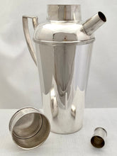 Art Deco Silver Plated Cocktail Shaker. Asprey London circa 1930's.