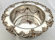 Early Victorian Silver Plated Jeroboam Champagne Bottle Coaster, circa 1845.