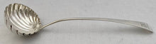 Georgian, George III, Crested Silver Shell Bowl Soup Ladle. London 1785 William Sumner I. 4.8 troy ounces.